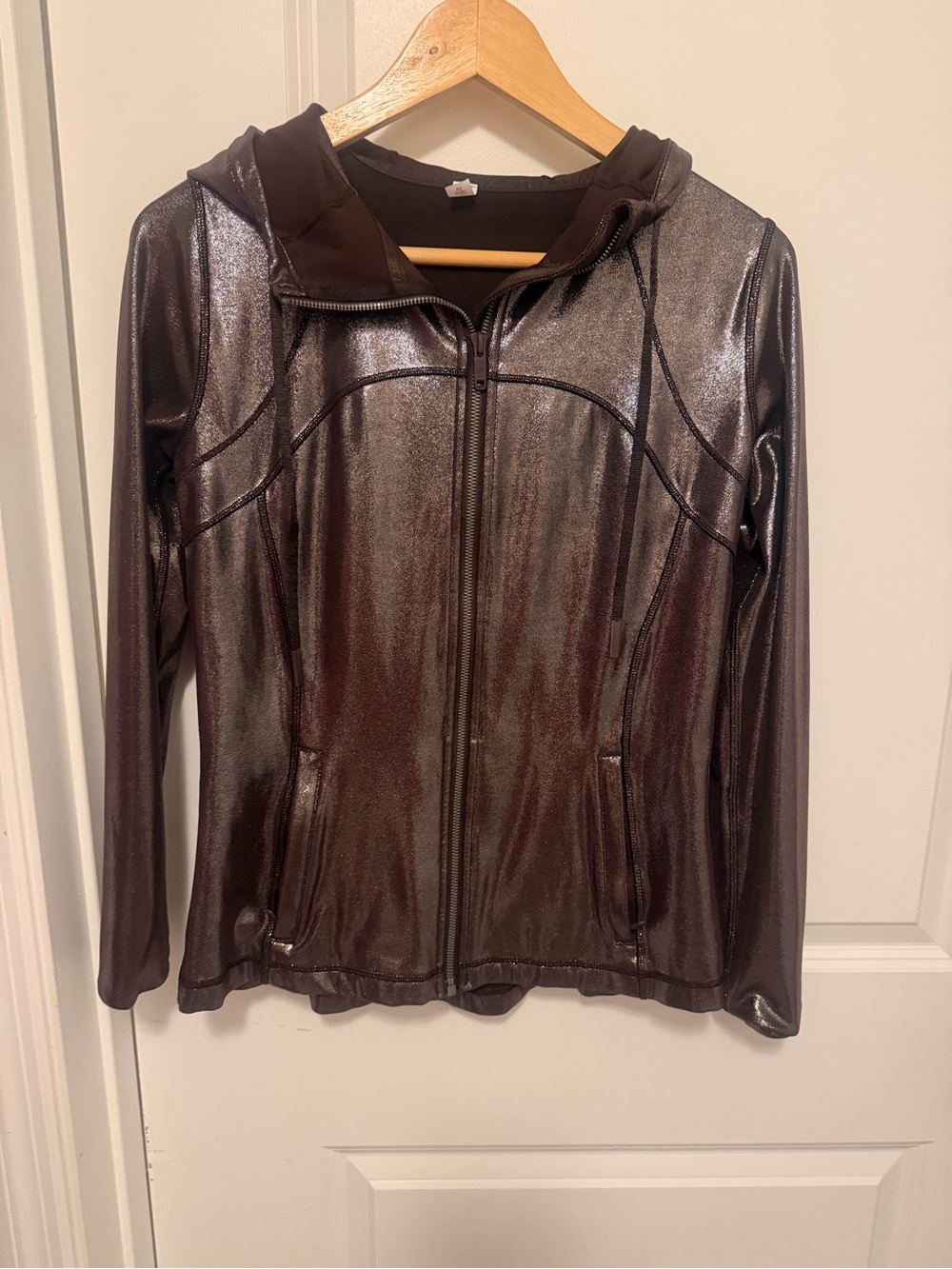 lululemon define Hooded Brown metallic full Zip Jacket. Like new. RARE